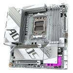 GIGABYTE B850M AORUS ELITE WIFI6E ICE Motherboard - AMD Ryzen 9000 Series CPUs, 12+2+1 Phasen Digital VRM, bis zu 8200MHz DDR5 (OC), 1xPCIe 5.0 + 1xPCIe 4.0 M.2, 2.5 LAN, WIFI 7, USB 3.2 Gen 2