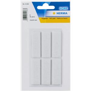 HERMA 15186 selbstklebendes Etikett Rechteck Weiß 6 Stück(e)