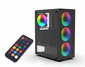 Inca EMG-15XN Computer-Gehäuse Midi Tower Schwarz