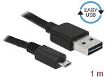 DeLOCK EASY-USB 2.0-A - USB 2.0 micro-B, 1m USB Kabel USB...