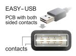 DeLOCK EASY-USB 2.0-A - USB 2.0 micro-B, 1m USB Kabel USB A Micro-USB B 0,48 Gbit/s Schwarz