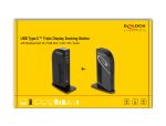 DeLOCK USB Type-C Triple Display Dockingstation mit DisplayLink® 4K / USB Hub / LAN / SD / Audio / PD 96 W