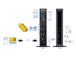 DeLOCK USB Type-C Triple Display Dockingstation mit DisplayLink® 4K / USB Hub / LAN / SD / Audio / PD 96 W