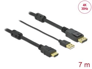 DELOCK HDMI > DisplayPort Kabel 4K 30Hz 7m