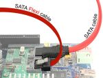 SATA-Kabel Delock SATA III -> SATA St/St 0.20m FLEXI rot
