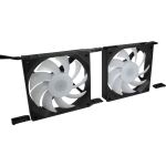 Inter-Tech ES-011 Computergehäuse Ventilator 12 cm Schwarz 1 Stück(e)