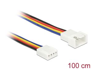 DELOCK Verlängerungskabel PWM Lüfteranschluss 4Pin 1.0m