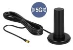 DELOCK 5G LTE Antenne SMA Steck. 0-3 dBi Ansch. RF195 3m SW