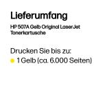 HP 507A Gelb Original LaserJet Tonerkartusche