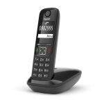 Gigaset AS690 Analoges/DECT-Telefon Anrufer-Identifikation Schwarz