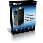Trendnet TI-PG1284i Managed L2+ Gigabit Ethernet (10/100/1000) Power over Ethernet (PoE) Schwarz