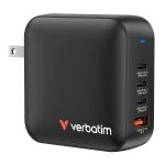 Verbatim Mini GaN Charger 165W Universal Schwarz AC Schnellladung Drinnen