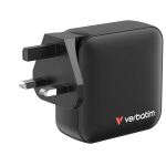 Verbatim Mini GaN Charger 165W Universal Schwarz AC Schnellladung Drinnen