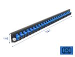 DELOCK 19 LWL Spleißbox Frontblende 24 Port SC Simplex blau
