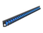 DELOCK 19 LWL Spleißbox Frontblende 24 Port SC Simplex blau
