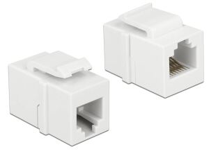 DELOCK Keystone RJ12 Cat3 Buchse weiß