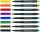 Faber-Castell 152504 Permanent-Marker Schwarz, Blau, Gold, Rot 4 Stück(e)