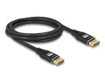 DELOCK DisplayPort Kabel 8K 60Hz 2m schwarz Metall