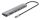 Manhattan 190442 laptop-dockingstation & portreplikator Kabelgebunden USB 3.2 Gen 1 (3.1 Gen 1) Type-C Grau