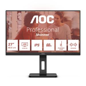 AOC E3 U27E3UF Computerbildschirm 68,6 cm (27") 3840 x 2160 Pixel 4K Ultra HD LED Schwarz