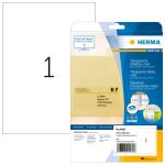 HERMA A4 selbstklebendes Etikett Rechteck Permanent Transparent 10 Stück(e)