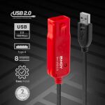 Lindy 42780 USB Kabel USB 2.0 8 m USB A Schwarz