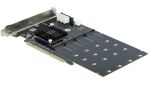 DELOCK PCI Express x8/x16 Karte zu 4 x intern NVMem.2 Keym