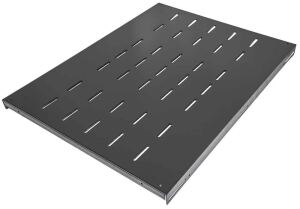 Intellinet 19" Fachboden zur Festmontage, 1 HE, 600 mm Tiefe, besonders hohe Traglast, schwarz