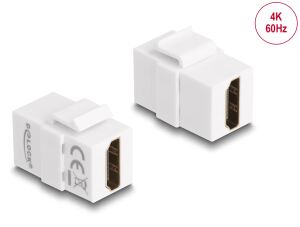 Delock Keystone Modul HDMI Buchse zu HDMI Buchse weiß