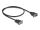 DeLOCK Seriell Kabel RS-232 D-Sub9 Stecker zu Buchse mit schmalem Steckergehäuse 0,5 m