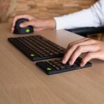 R-Go Tools Tastatur R-Go Numpad Break, ergonomischer Ziffernblock mit Pausensoftware, bluetooth, schwarz