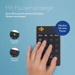 R-Go Tools Tastatur R-Go Numpad Break, ergonomischer Ziffernblock mit Pausensoftware, bluetooth, schwarz