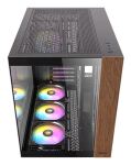 Antec CX800 Midi Tower Schwarz, Holz