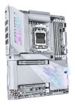 GIGABYTE X870E AORUS PRO X3D ICE Mainboard – Unterstützt AMD Ryzen 9000 Prozessoren, 18+2+2-Phasen Digital-VRM, bis zu 9000 Hz DDR5 (OC), 2 x PCIe 5.0 + 2 x PCIe 4.0, Wi-Fi 7, 5 GbE LAN, USB 4