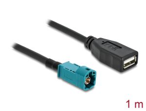 DELOCK Kabel HSD Z Stecker zu USB 2.0 Typ-A Buchse 1 m