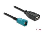 DELOCK Kabel HSD Z Stecker zu USB 2.0 Typ-A Buchse 1 m
