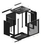 Lanberg WF01-6412-23B Rack 12U Wandmontiertes Regal Schwarz