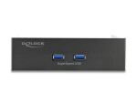 DELOCK 5.25 Front Panel mit 2 x USB 5 Gbps Typ-A Ports
