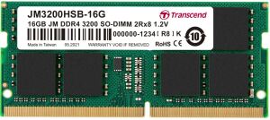 Transcend JetRam JM3200HSB-16G Speichermodul 16 GB DDR4 260-pin SO-DIMM