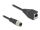 DeLOCK M12 Adapterkabel D-kodiert 4 Pin Stecker zu RJ45 Buchse 50 cm