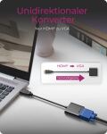 ICY BOX IB-AC502a, HDMI A-Typ zu VGA Adapter