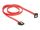 DELOCK SATA-Kabel SATA III -> SATA down St/St 0.70m rot Clip