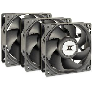 Inter-Tech 88887368 Computerkühlsystem Computergehäuse Ventilator 12 cm Schwarz 3 Stück(e)