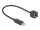 DeLOCK Serielles Anschlusskabel mit FTDI Chipsatz, USB 2.0 Typ-A Stecker zu RS-232 RJ45 Buchse 25 cm schwarz