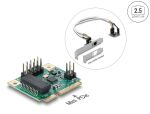 DELOCK Mini PCIe I/O PCIe 1 x RJ45 Gigabit LAN Low Profile