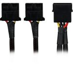 Sharkoon Sata Y Stromadapter 4P Mol 0,15m schwarz