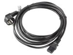 Lanberg CA-C13C-11CC-0100-BK Stromkabel Schwarz 10 m C13-Koppler CEE7/7