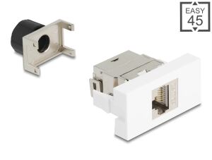 DELOCK Easy 45 Modul RJ45 Bu zu LSA Cat.6A 180° werkzeugfrei
