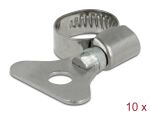 DELOCK Schlauchschelle, Flügelmutter 10-16mm 10 Stk. Metall