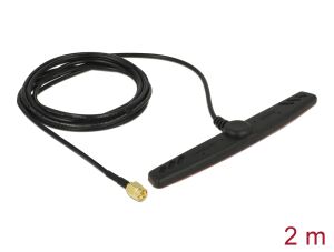 DELOCK GSM-Antenne SMA 2,5dBi 2.00m Klebemontage
